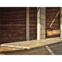 Habrita Armoire de jardin Marron Bois massif 5.76m²