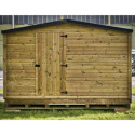 Habrita Armoire de jardin Marron Bois massif 7.2m²