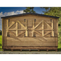 Habrita Armoire de jardin Marron Bois massif 8.6m²