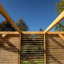 Habrita Tonnelles de jardin Marron Bois massif 10.6m²
