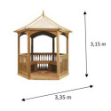 Habrita Armoire de jardin Marron Bois massif 4.74m²