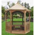 Habrita Armoire de jardin Marron Bois massif 4.74m²