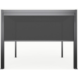 X-Metal Stores pour pergolas Gris Aluminium