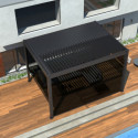 X-Metal Stores pour pergolas Gris Aluminium