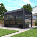 X-Metal Stores pour pergolas Gris Aluminium