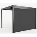 X-Metal Stores pour pergolas Gris Aluminium