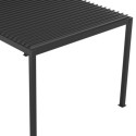X-Metal Pergolas bioclimatiques Gris Aluminium 9m²