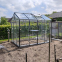 Filclair Serre de jardin en verre Gris 6.75m²