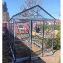 Filclair Serre de jardin en verre Gris 6.75m²