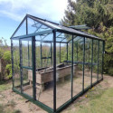 Filclair Serre de jardin en verre Vert 6.75m²