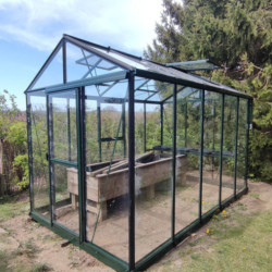 Filclair Serre de jardin en verre Vert 6.75m²