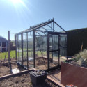 Filclair Serre de jardin en verre Noir 6.75m²