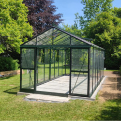 Filclair Serre de jardin en verre Vert 18m²