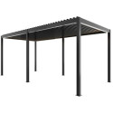 X-Metal Pergolas bioclimatiques Gris Aluminium 17.40m²