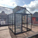 Filclair Serre de jardin en verre Noir 6.75m²