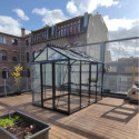 Filclair Serre de jardin en verre Noir 6.75m²