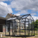 Filclair Serre de jardin en verre Noir 6.75m²