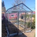 Filclair Serre de jardin en verre Gris 8.44m²