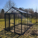 Filclair Serre de jardin en verre Noir 8.44m²