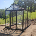 Filclair Serre de jardin en verre Noir 8.44m²