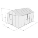 Filclair Serre de jardin en verre Vert  13.5m²