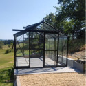 Filclair Serre de jardin en verre Noir  13.5m²