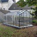 Filclair Serre de jardin en verre Gris 18m²