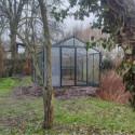 Filclair Serre de jardin en verre Gris 18m²