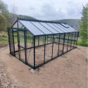 Filclair Serre de jardin en verre Vert 18m²