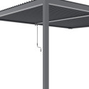 X-Metal Pergolas bioclimatiques Gris Aluminium 9m²