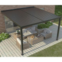 X-Metal Pergolas bioclimatiques Gris Aluminium 12m²