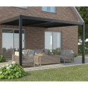 X-Metal Pergolas bioclimatiques Gris Aluminium 12m²