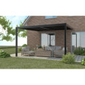 X-Metal Pergolas bioclimatiques Gris Aluminium 16m²