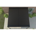 X-Metal Pergolas bioclimatiques Gris Aluminium 16m²