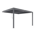 X-Metal Pergolas bioclimatiques Gris Aluminium 16m²