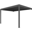 X-Metal Pergolas bioclimatiques Gris Aluminium 9m²