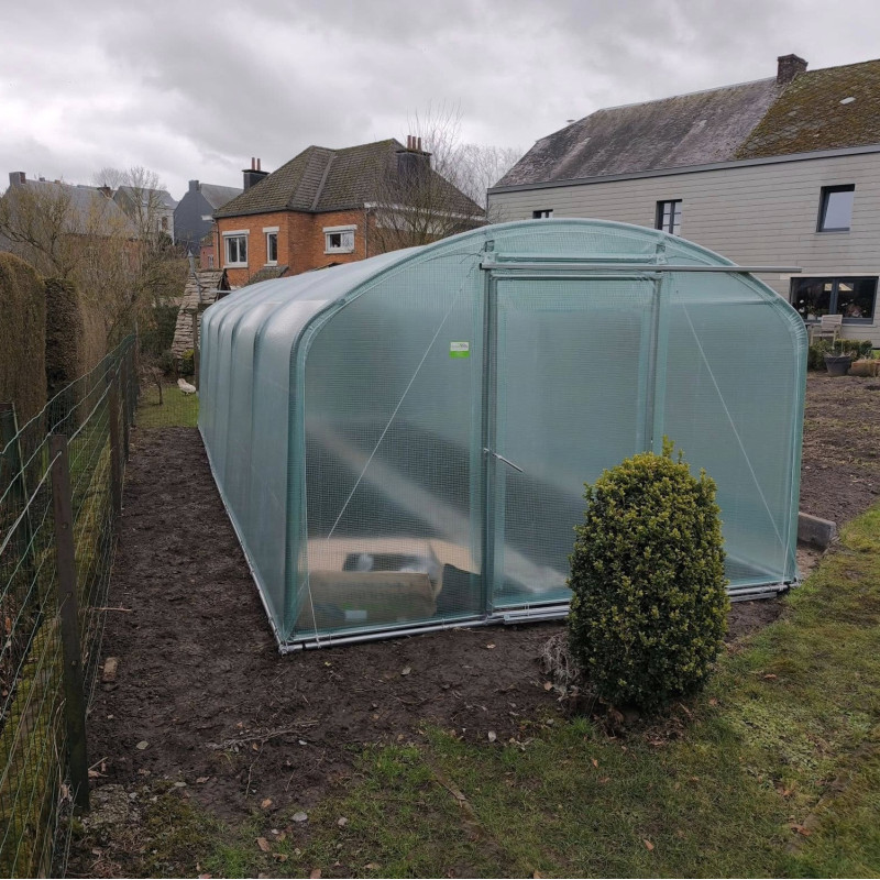 Filclair Serre tunnel Gris 22.5m²