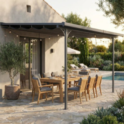 X-Metal Stores pour pergolas Gris