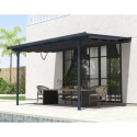 X-Metal Stores pour pergolas Gris