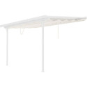 Toile d'ombrage rétractable polyester 3,75x2,55m X-Metal - Beige