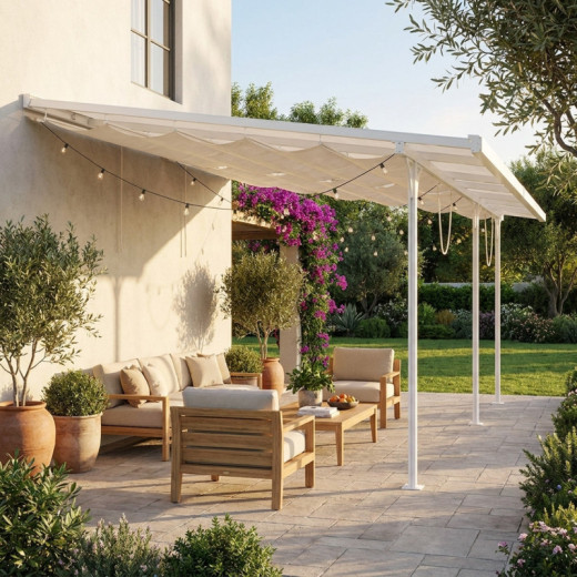 X-Metal Stores pour pergolas Beige