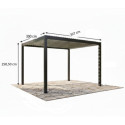 Habrita Pergolas bioclimatiques Gris Aluminium 11.9m²