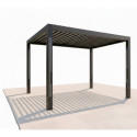 Habrita Pergolas bioclimatiques Gris Aluminium 11.9m²