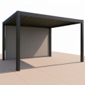 Habrita Pergolas bioclimatiques Gris Aluminium 11.9m²