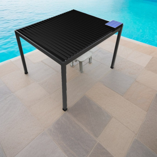 Habrita Pergolas bioclimatiques Gris Aluminium 11.9m²