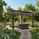 Habrita Pergolas bioclimatiques Gris Aluminium 11.9m²