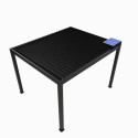 Habrita Pergolas bioclimatiques Gris Aluminium 11.9m²