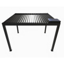 Habrita Pergolas bioclimatiques Gris Aluminium 11.9m²