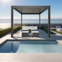 Habrita Pergolas bioclimatiques Gris Aluminium 11.9m²