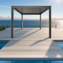 Habrita Pergolas bioclimatiques Gris Aluminium 11.9m²